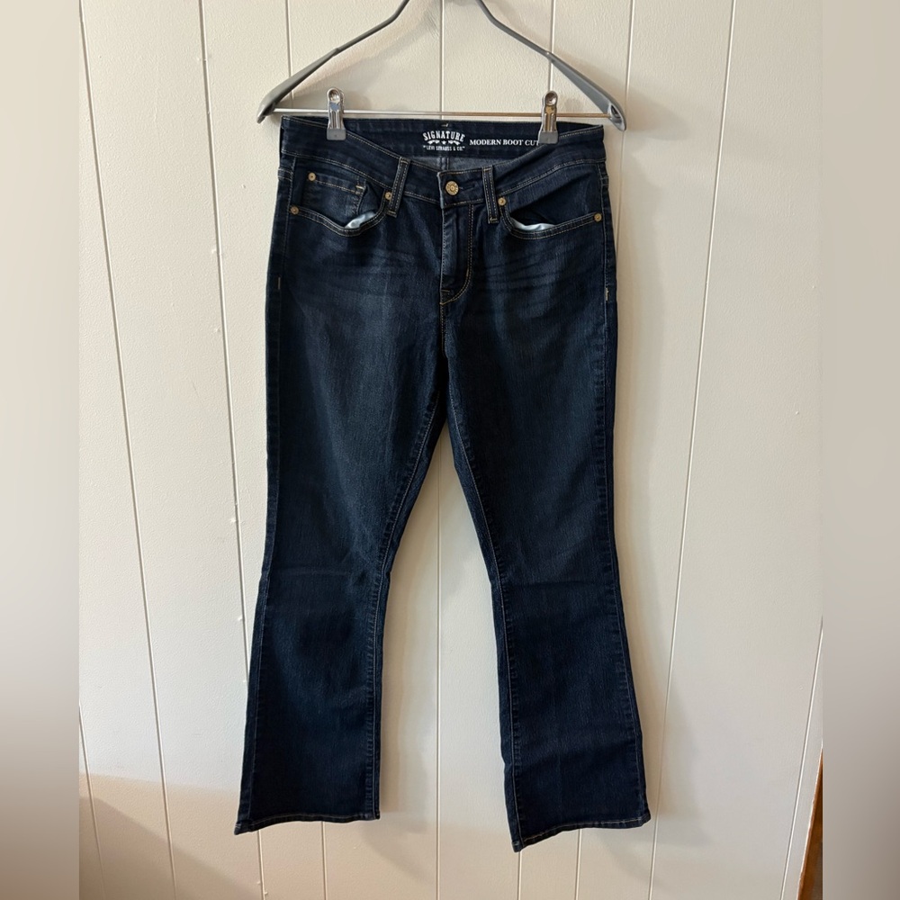 Levi's Blue Boot Cut Jeans Stretch 30 X 30 Womens fall denim country basic